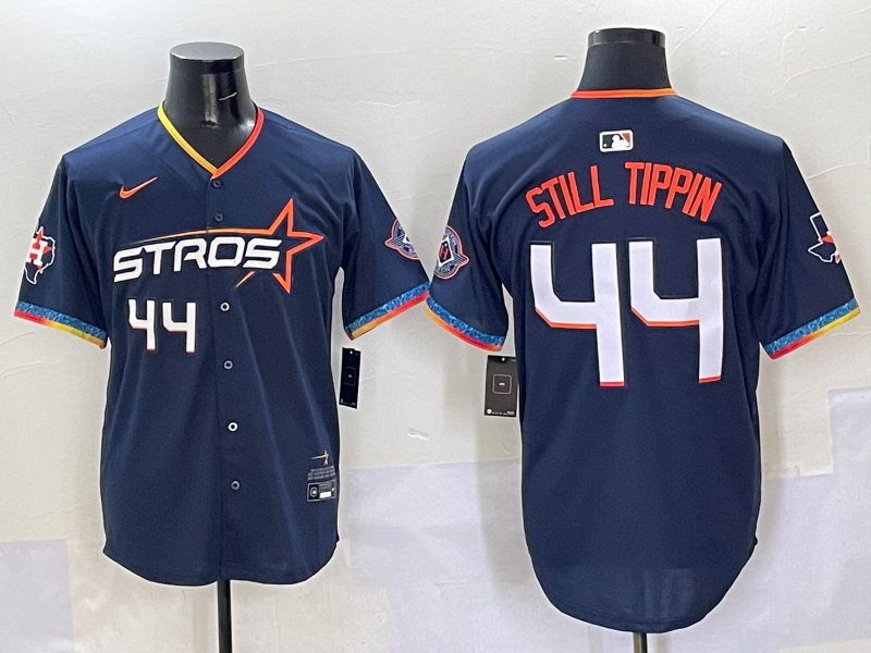 Youth 2025 MLB Houston Astros 44 Alvarez black jersey style 3